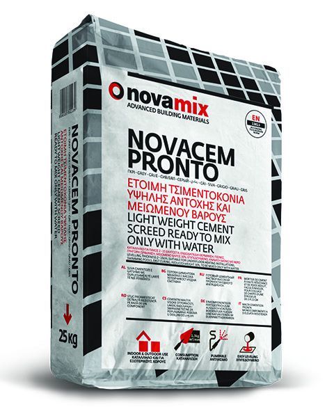 NOVACEM PRONTO (2-15 cm ) 25 KG ΓΚΡΙ